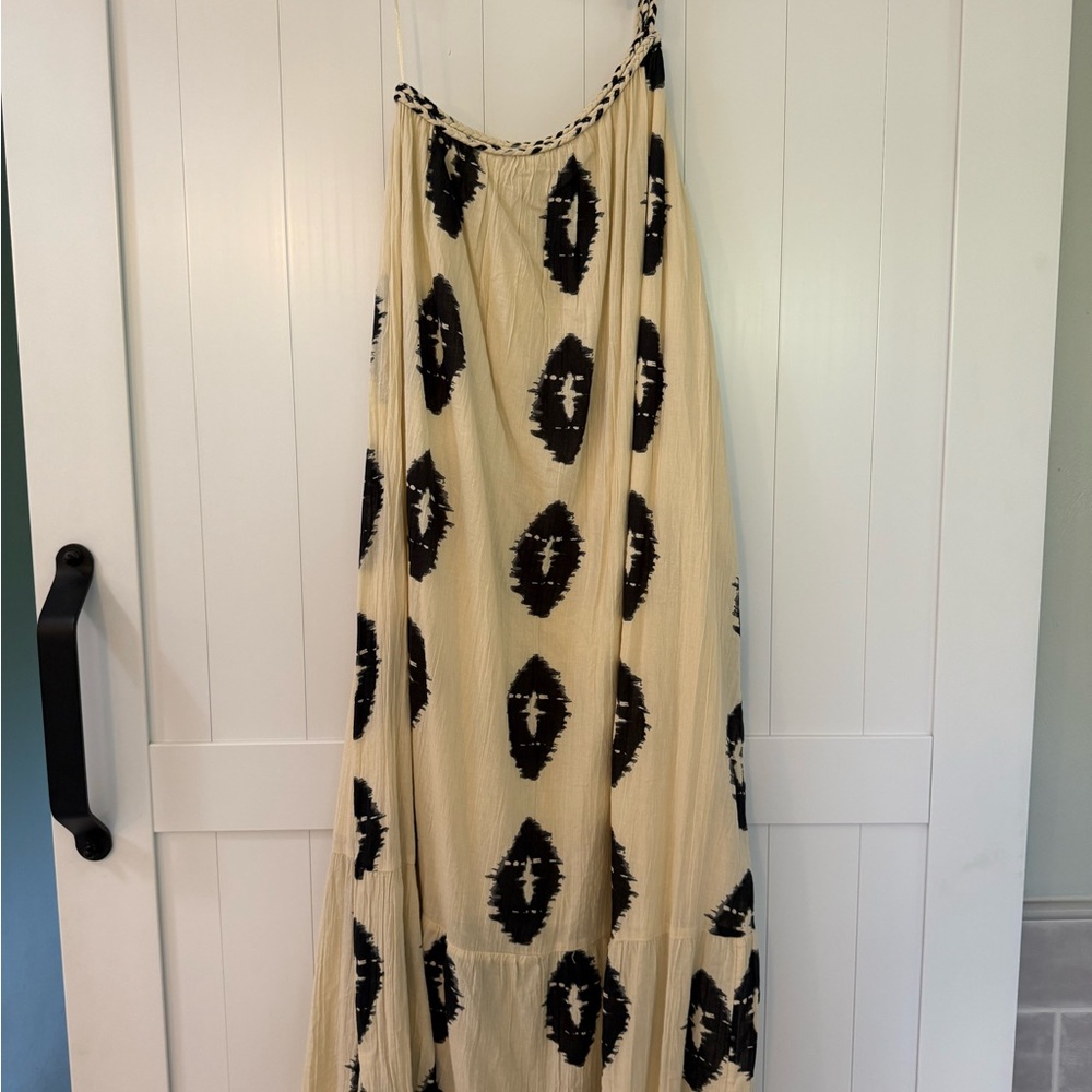 Zara Cream One Shoulder Sundress Resort Wear - Picture 2 of 5